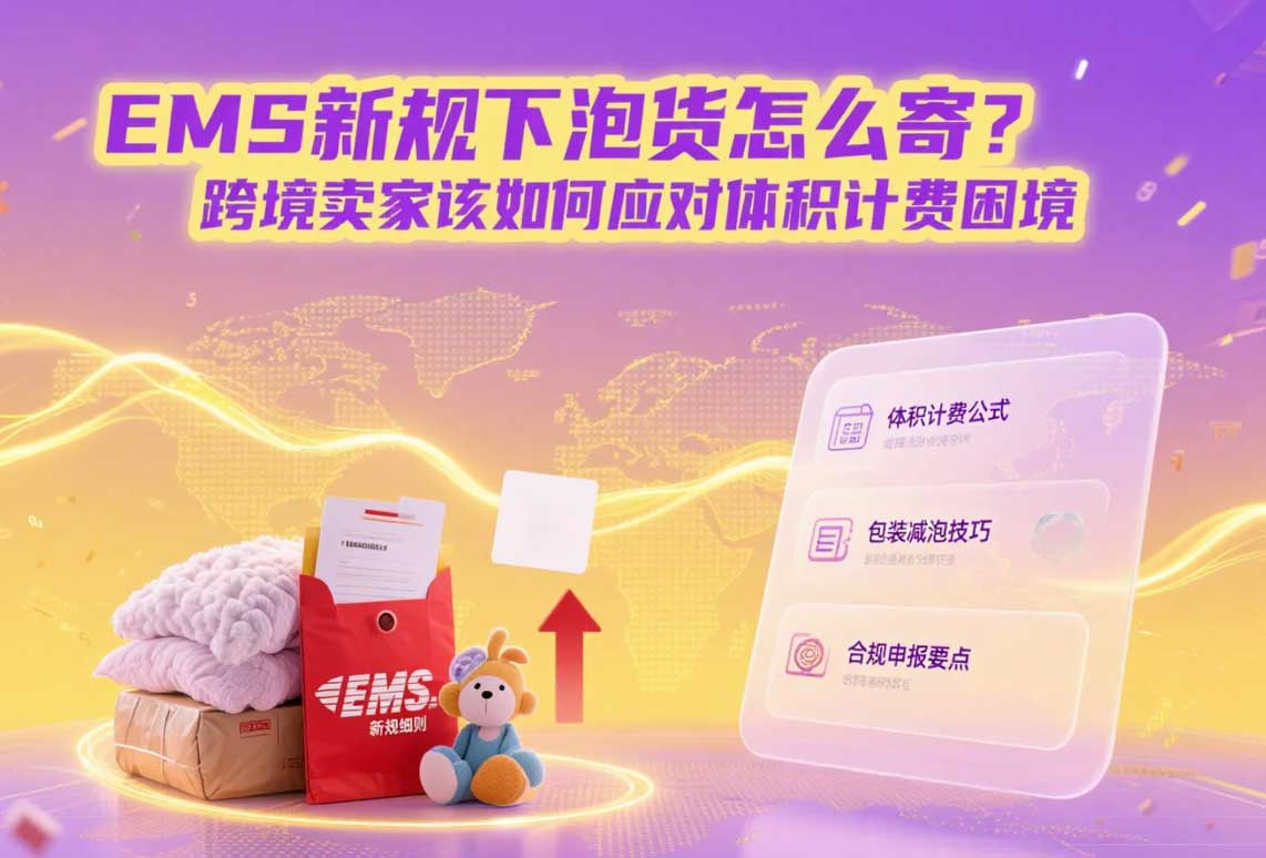 EMS新規下泡貨怎么寄？跨境賣家該如何應對體積計費困境