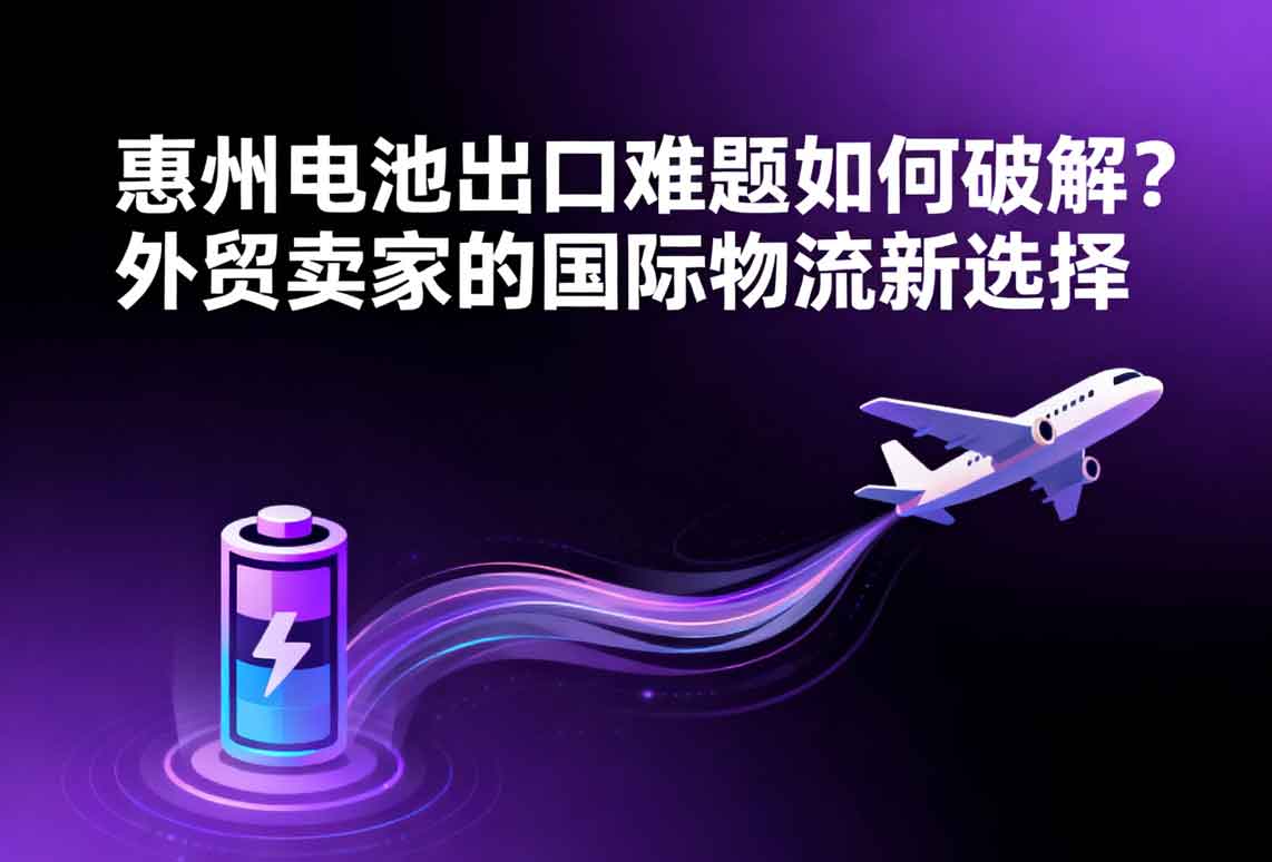 惠州電池出口難題如何破解？外貿賣家的國際物流新選擇