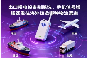 出口帶電設備別踩坑，手機信號增強器發往海外該選哪種物流渠道