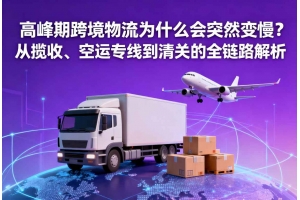 高峰期跨境物流為什么會突然變慢？從攬收、空運專線到清關的全鏈路解析