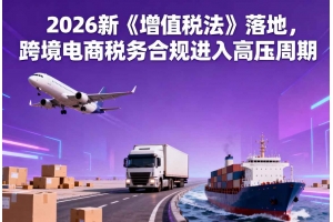 2026新《增值稅法》落地，跨境電商稅務合規進入高壓周期
