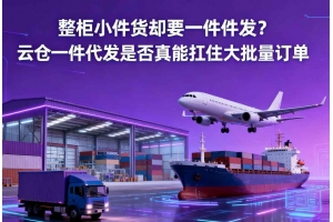 整柜小件貨卻要一件件發？云倉一件代發是否真能扛住大批量訂單