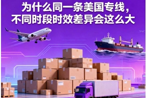 為什么同一條美國專線，不同時段時效差異會這么大