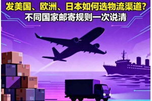 發美國、歐洲、日本如何選物流渠道？不同國家郵寄規則一次說清
