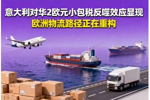 意大利對華2歐元小包稅反噬效應顯現 歐洲物流路徑正在重構