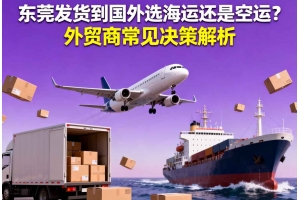 東莞發貨到國外選海運還是空運？外貿商常見決策解析