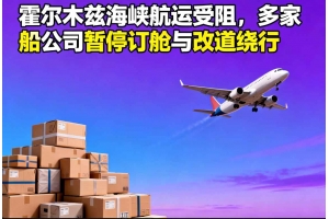 霍爾木茲海峽航運受阻，多家船公司暫停訂艙與改道繞行