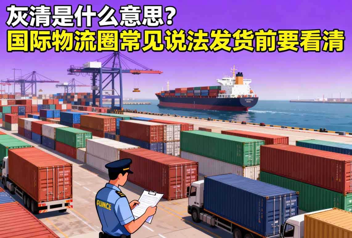 灰清是什么意思？國際物流圈常見說法發貨前要看清