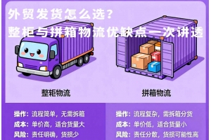 外貿發貨怎么選？整柜與拼箱物流優缺點一次講透