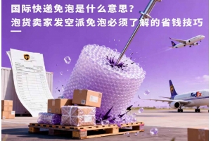 國際快遞免泡是什么意思？泡貨賣家發空派免泡必須了解的省錢技巧