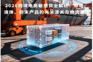 2026跨境電商敏感貨全解析：帶電、液體、粉末產品的海關清關與物流黑話