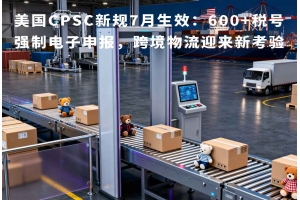 美國(guó)CPSC新規(guī)7月生效：600+稅號(hào)強(qiáng)制電子申報(bào)，跨境物流迎來新考驗(yàn)