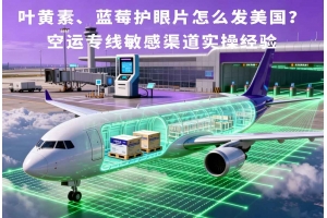 葉黃素、藍莓護眼片怎么發美國？空運專線敏感渠道實操經驗